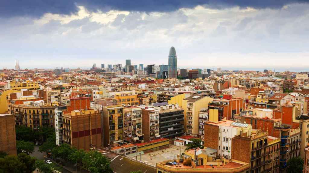 Fotografia panoràmica de la ciutat de Barcelona / ARXIU