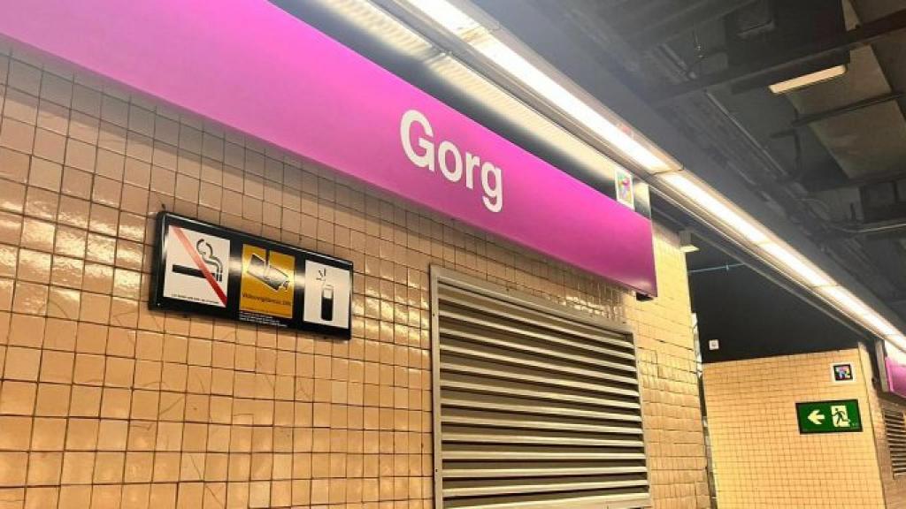 Parada de metro de Gorg en Badalona de la L2