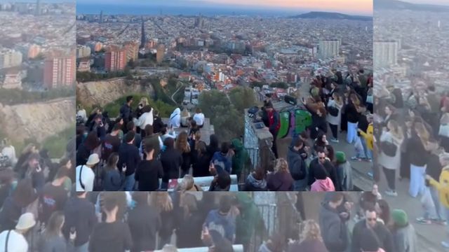 Una fiesta en los búnkeres del barrio del Carmel de Barcelona / TIKTOK