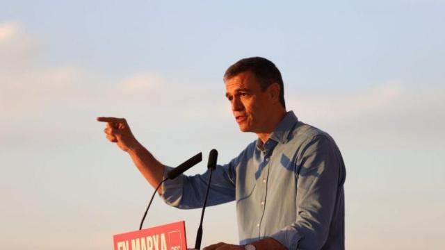 Pedro Sánchez, en el acto del PSC en Sant Adrià / GALA ESPÍN 