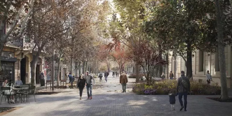 Render de la 'superilla' del Eixample / AJ BCN