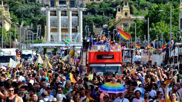 Una edición pasada del Día del Orgullo LGTBI en Barcelona