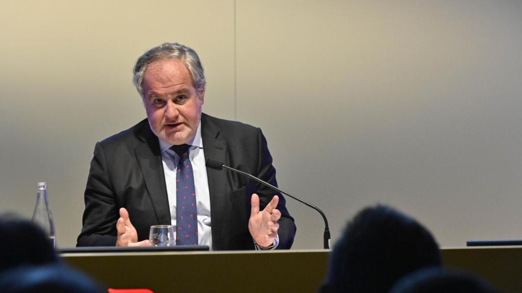 El presidente de Damm, Demetrio Carceller, durante la junta de la compañía de 2023 / DAMM