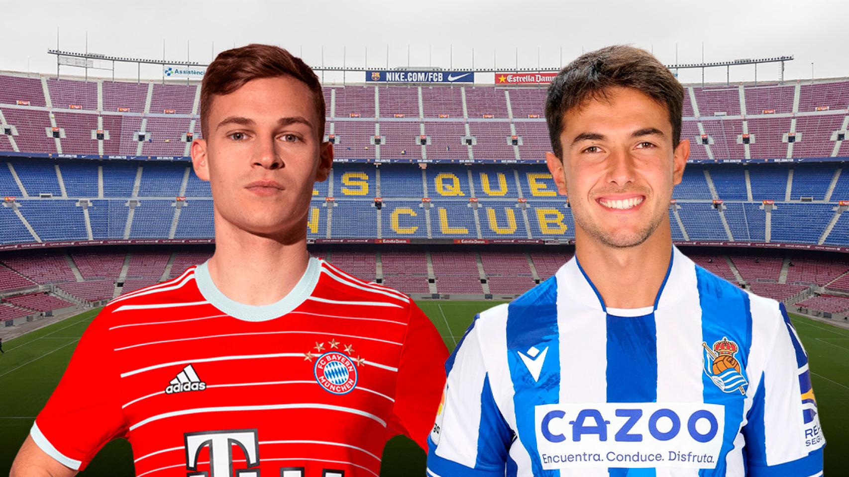 Joshua Kimmich y Martín Zubimendi, candidatos a ser el nuevo Busquets del Barça