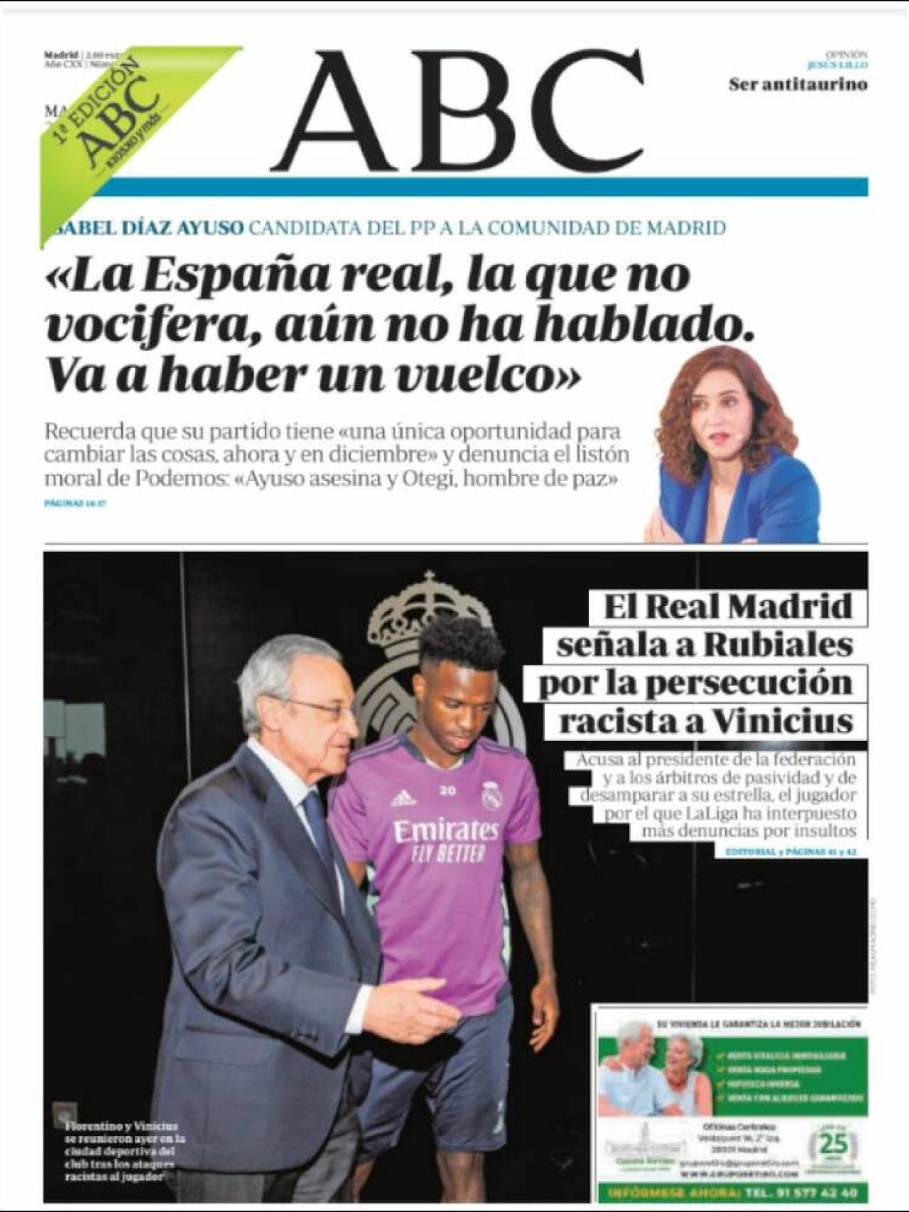 Portada 'Abc' de 23 de mayo de 2023