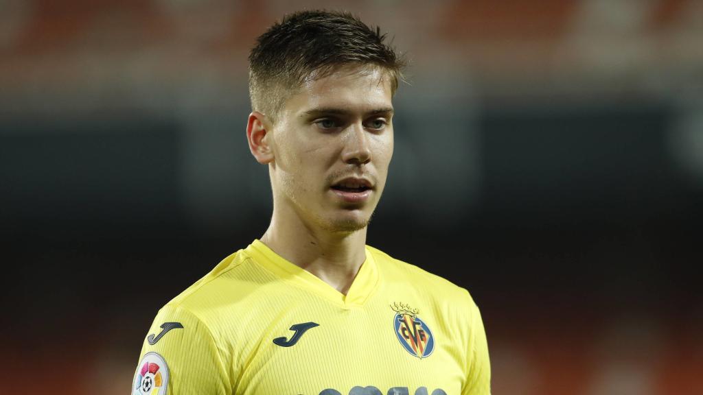 Juan Foyth, en un partido con el Villarreal