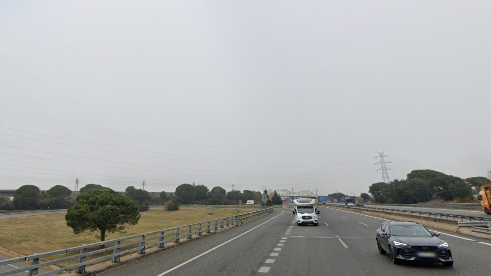 AP-7, a su paso por Riudellots de la Selva, en Girona