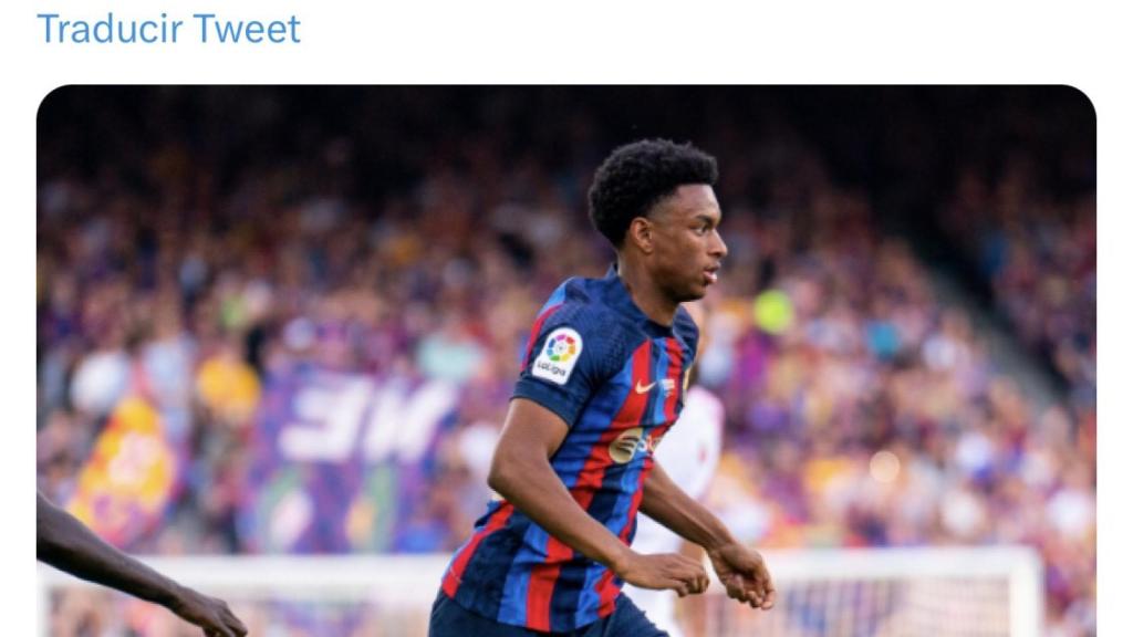 Balde, en un partido con el Barça