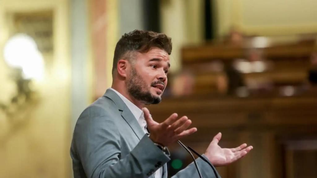 El portavoz de ERC en el Congreso, Gabriel Rufián