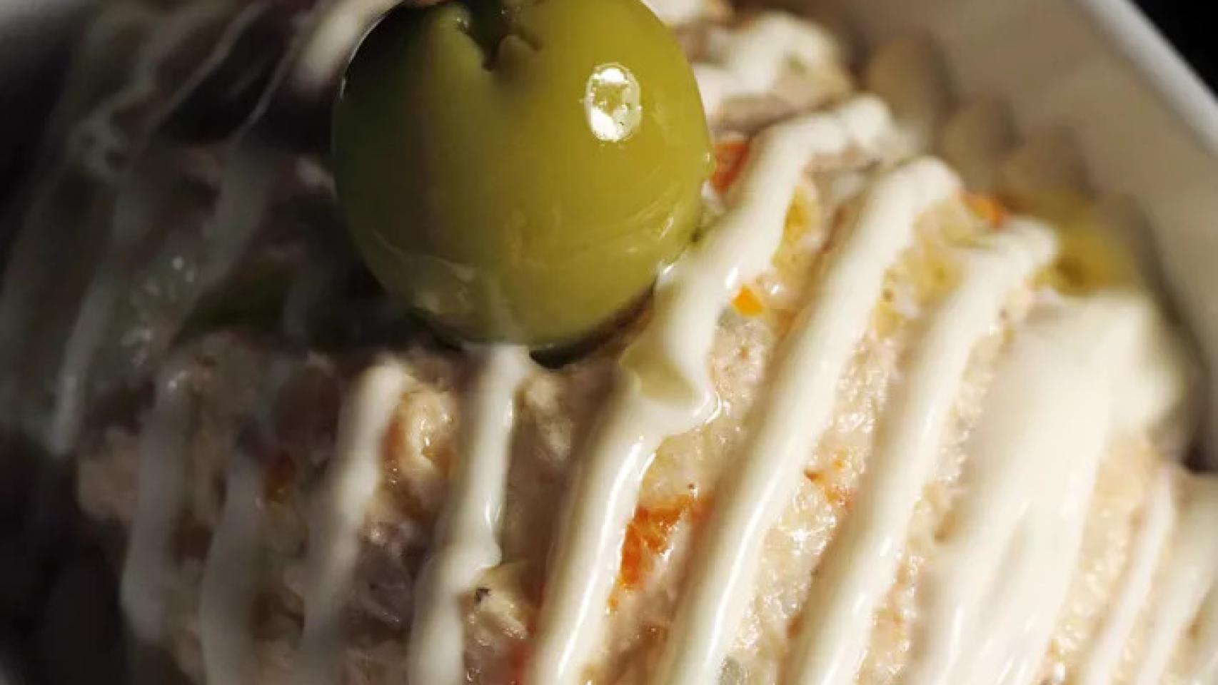 Una ensaladilla rusa, una de las tapas del Tast a la Rambla