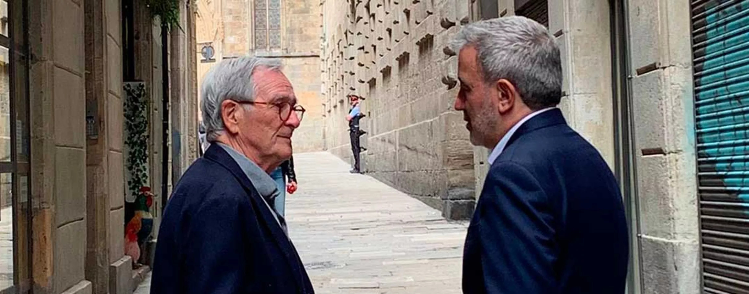 Xavier Trias frente a Jaume Collboni / TWITTER