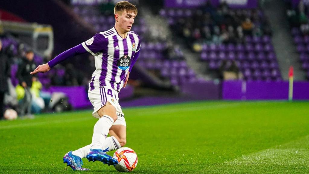 Iván Fresneda, en un partido del Valladolid