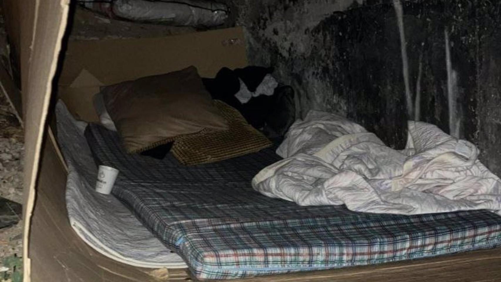 Lugar donde vivían personas explotadas