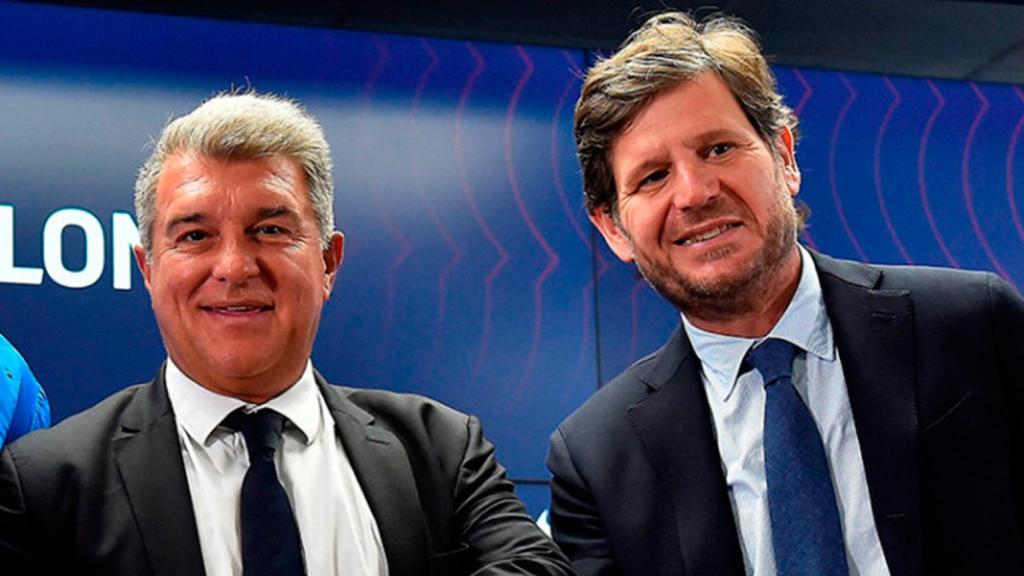 Joan Laporta y Mateu Alemany, en una imagen de archivo / REDES