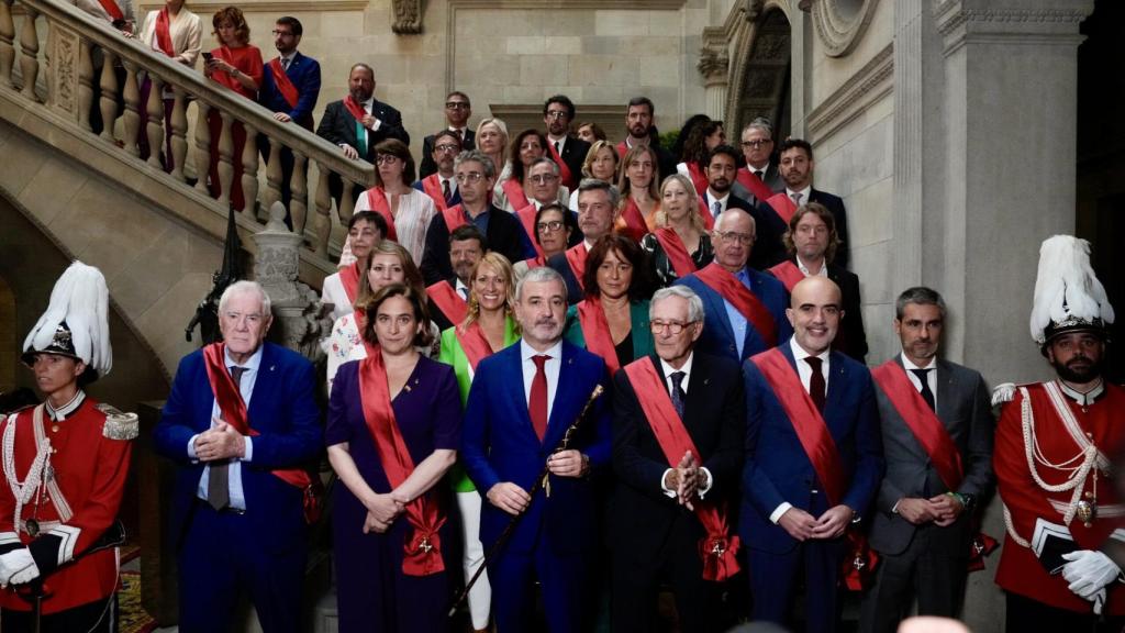 El nuevo Ayuntamiento de Barcelona, con Jaume Collboni (PSC) como alcalde