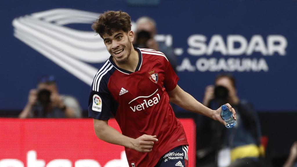 Abde, durante un partido con el Osasuna