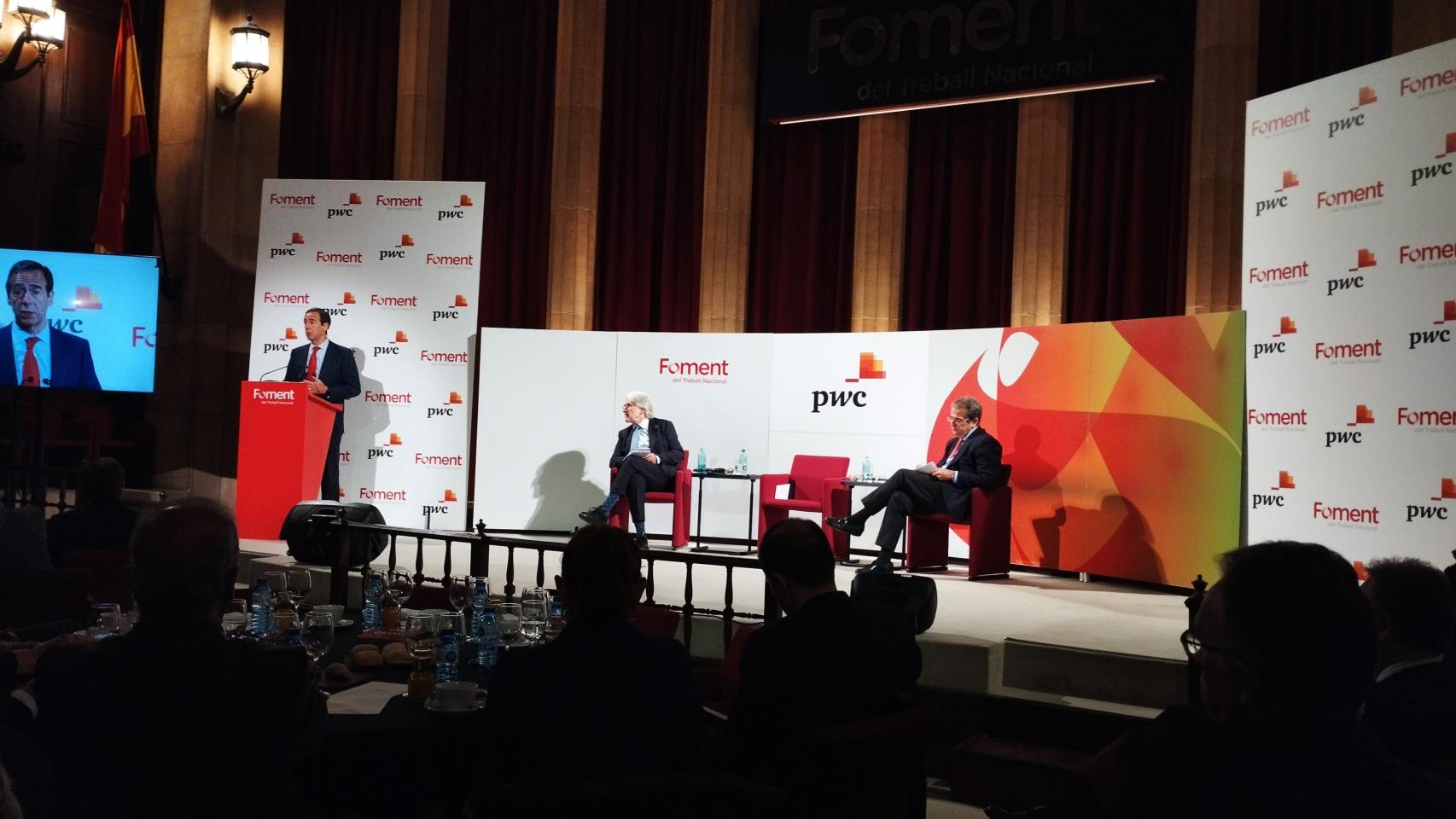 El almuerzo ejecutivo de Foment y PwC con Gonzalo Cortázar