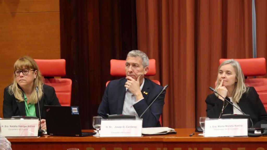 Los consellers Natàlia Garriga y Josep Gonzàlez-Cambray