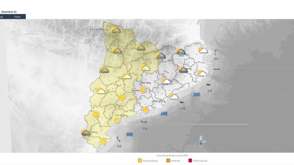 Previsión del Meteocat para este jueves 22 de junio