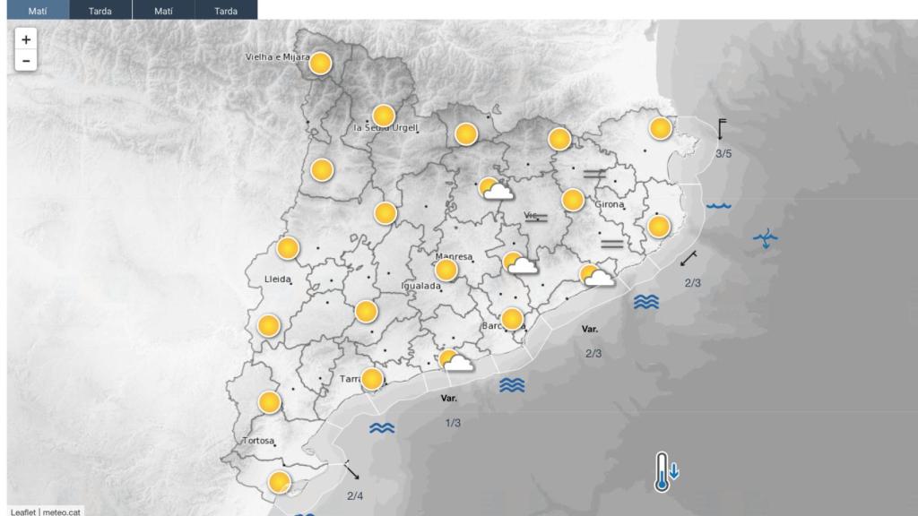 Previsión del Meteocat para este viernes 23 de junio