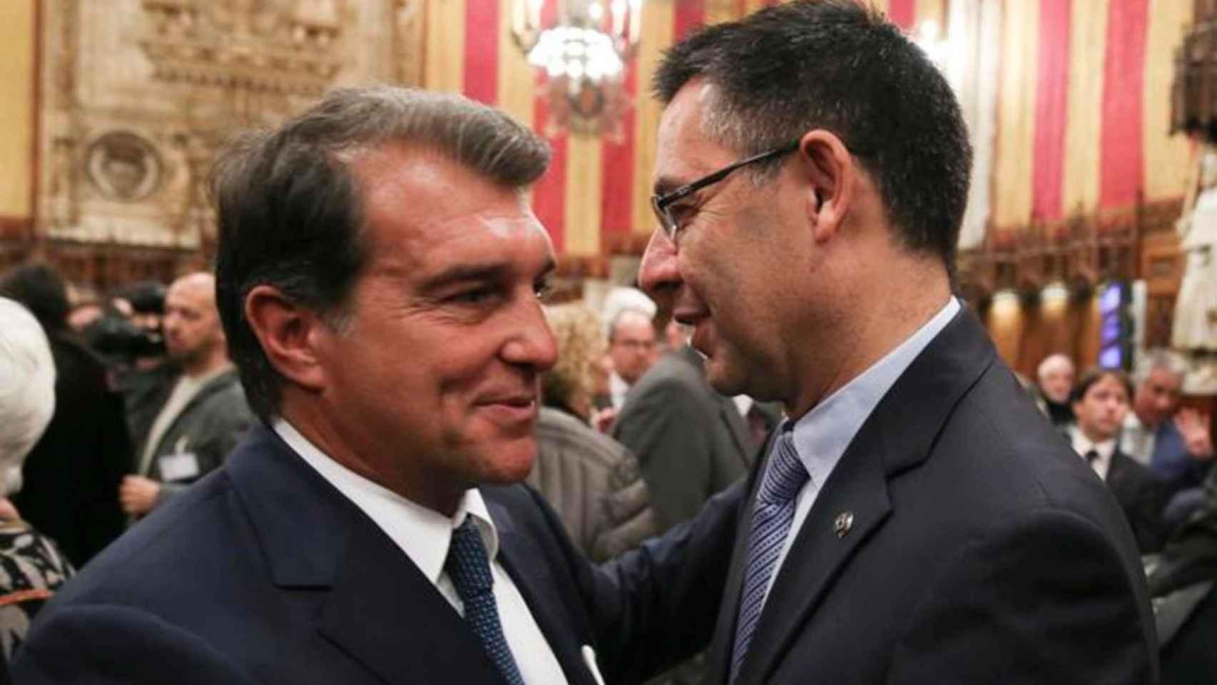 Laporta y Bartomeu, en la Generalitat