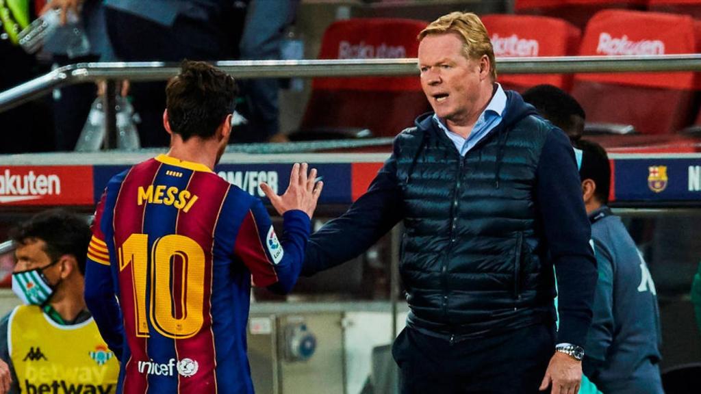 Koeman sauda a Messi