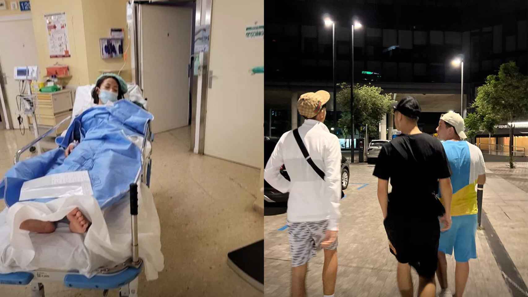 Fotomontaje de la víctima del robo con violencia y los presuntos delincuentes / CEDIDAS