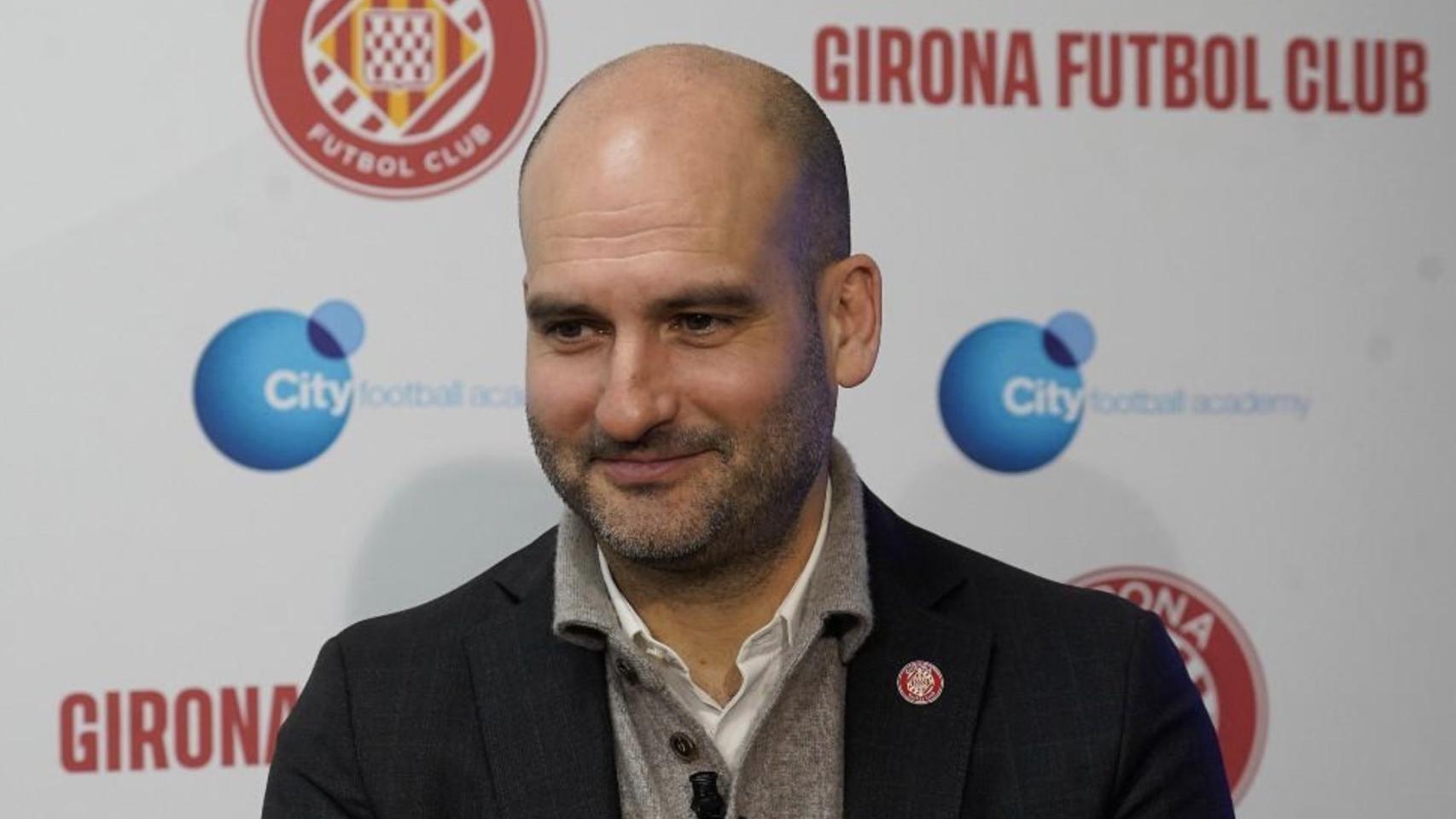 Pere Guardiola, en un acto del Girona FC