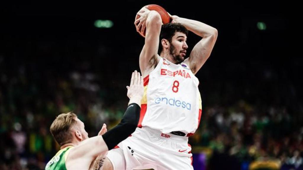 Darío con la selección española