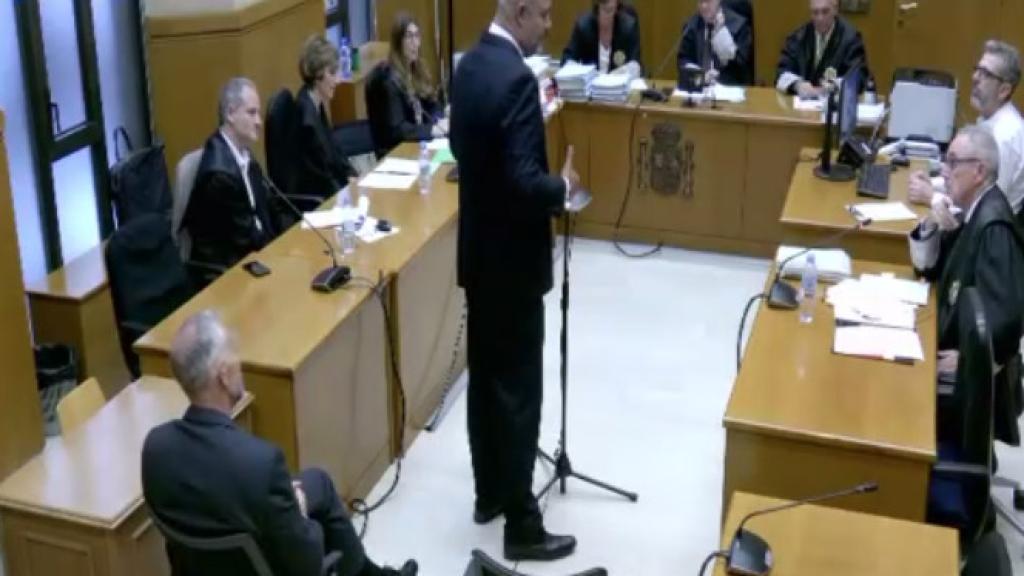 El 'exconseller' Miquel Buch durante su declaración en la Audiencia de Barcelona