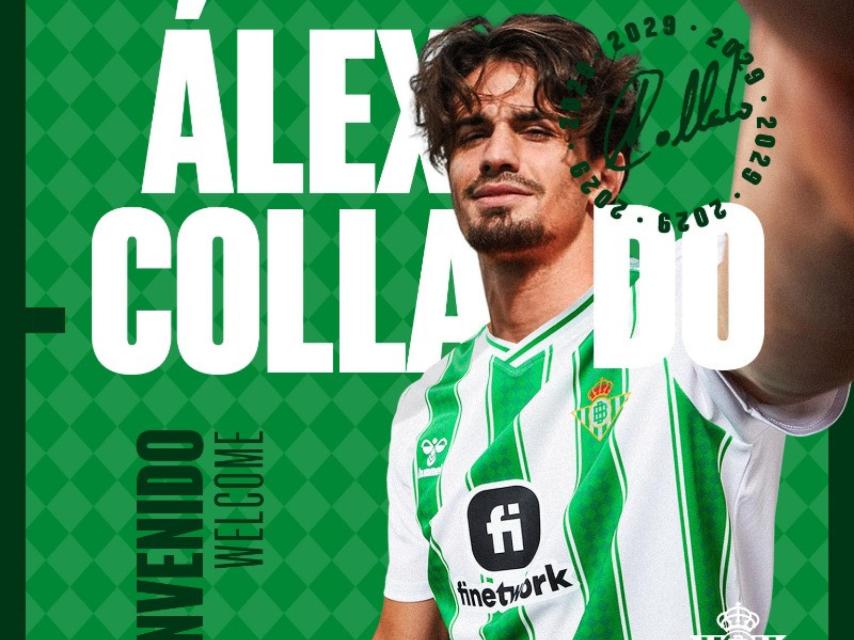Anuncio de Collado como jugador del Betis