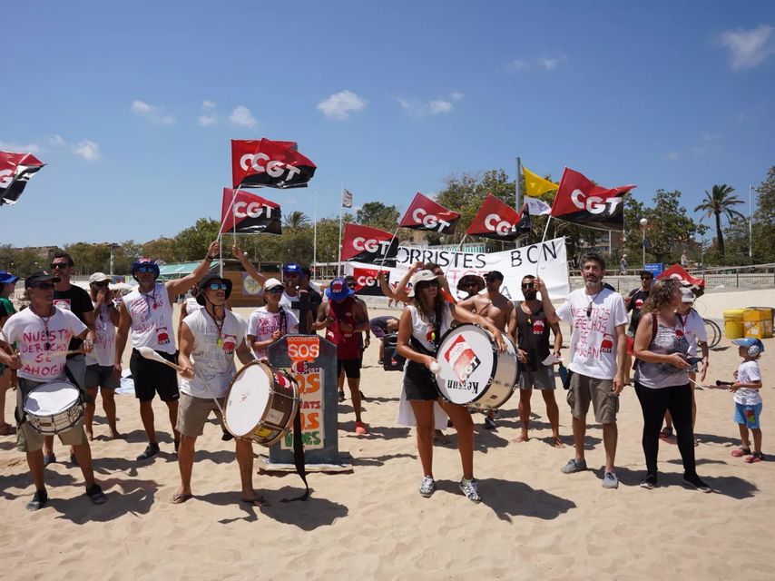 Vaga dels socorristes a Barcelona / CGT