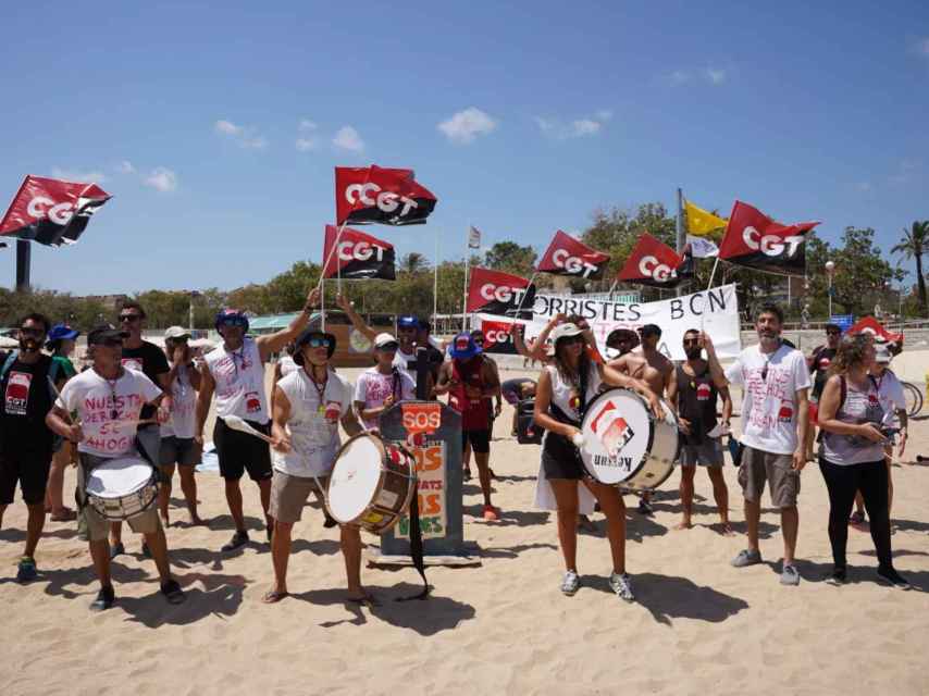 Huelga de los socorristas en Barcelona / CGT
