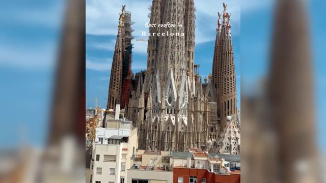 Vistas a la Sagrada Familia desde el hotel Sercotel Rosellón /TIKTOK