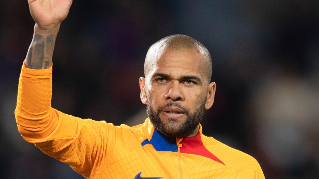 Dani Alves en su etapa en el Barça