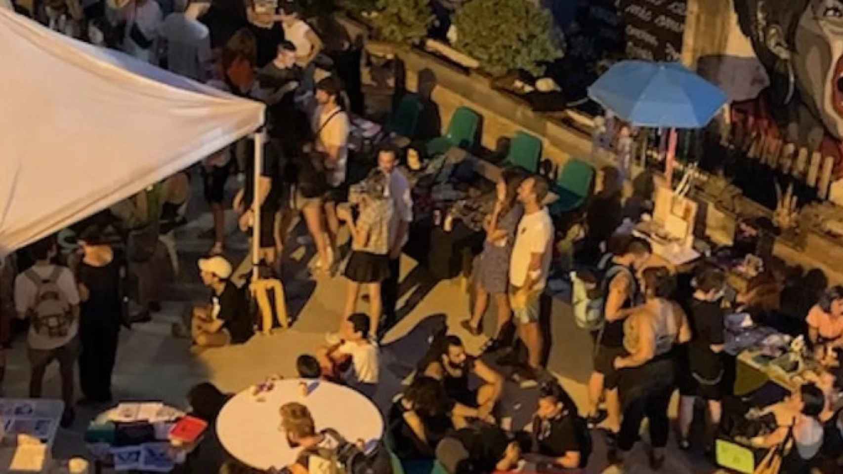 Una fiesta de madrugada en Can Vies / CEDIDA