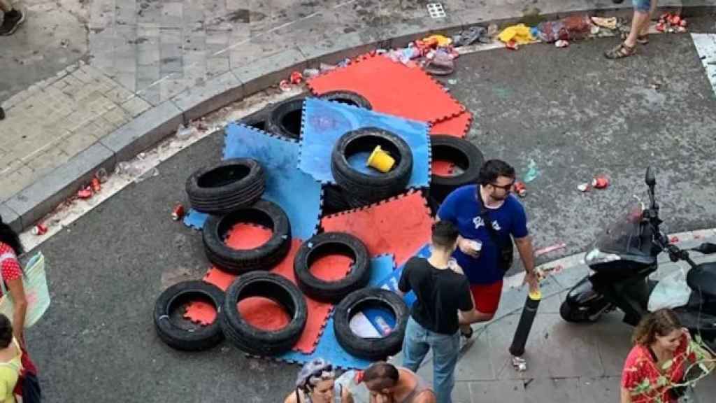 Una fiesta en el edificio 'okupado' de Can Vies