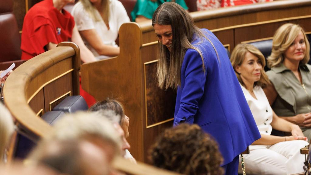 La diputada de Junts, Miriam Nogueras durante la Sesión Constitutiva de la XV Legislatura en el Congreso de los Diputados, a 17 de agosto de 2023, en Madrid
