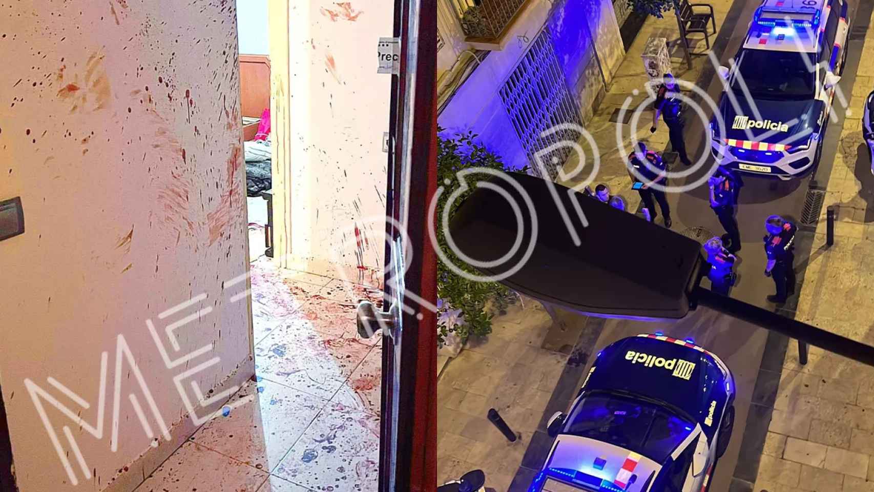 El lugar del crimen del Poblenou y el operativo policial tras el hallazgo del cadáver / CEDIDAS