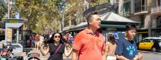 Turismo en Barcelona en plena ola de calor / GALA ESPÍN