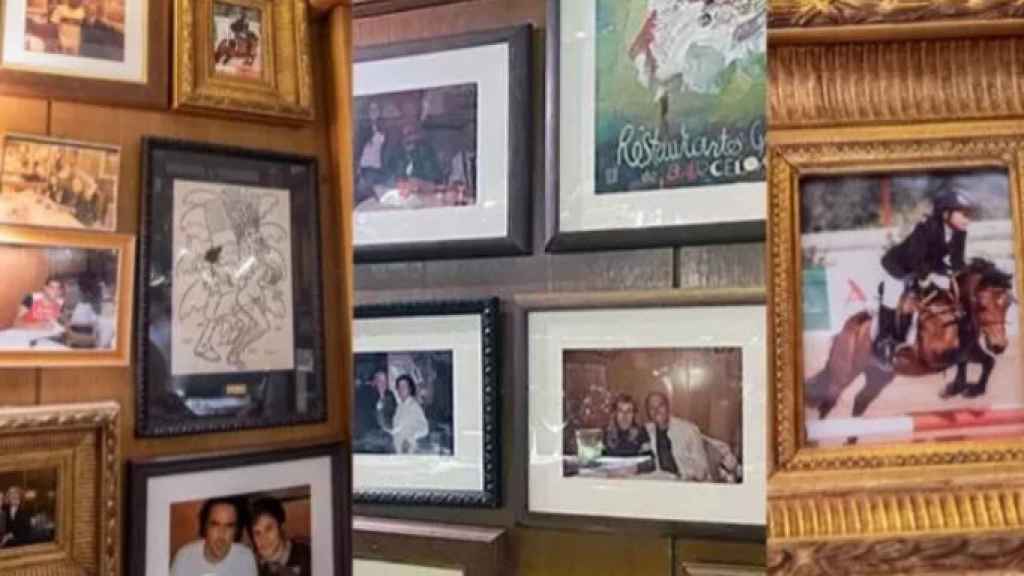 La 'pared de la gloria' del restaurante Botafumeiro / BOTAFUMEIRO