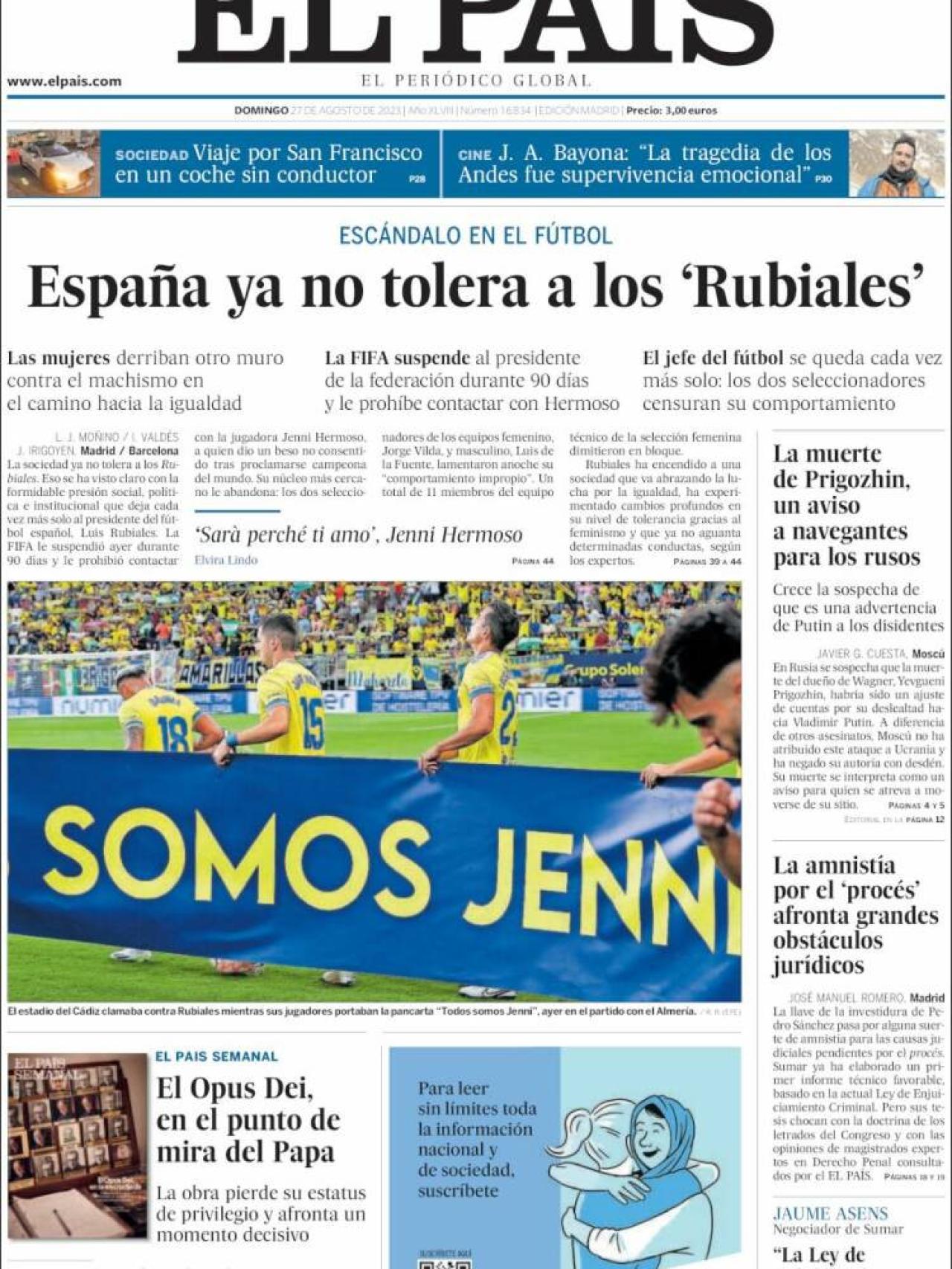 El País 27 de agosto