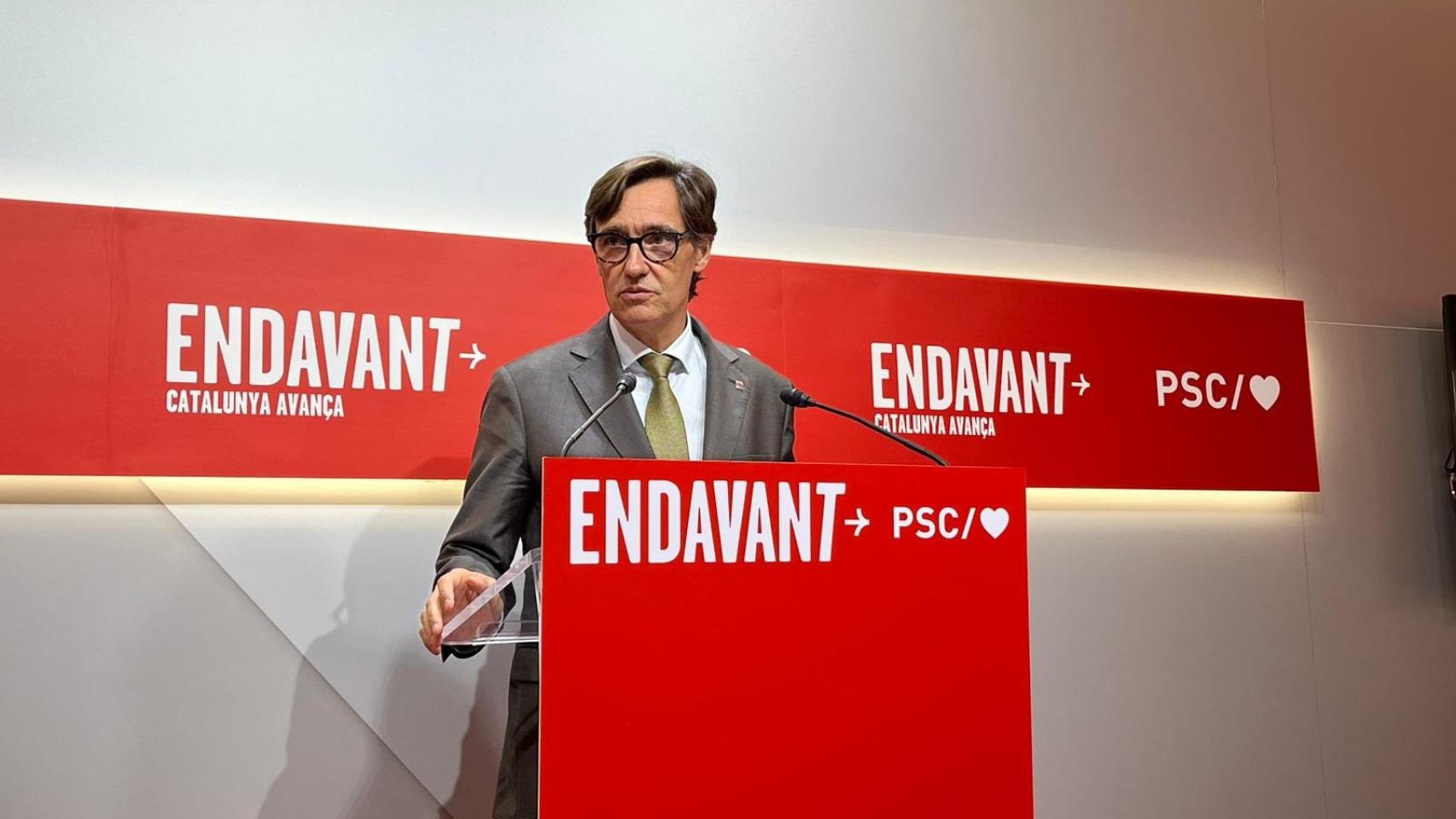 El primer secretario del PSC, Salvador Illa