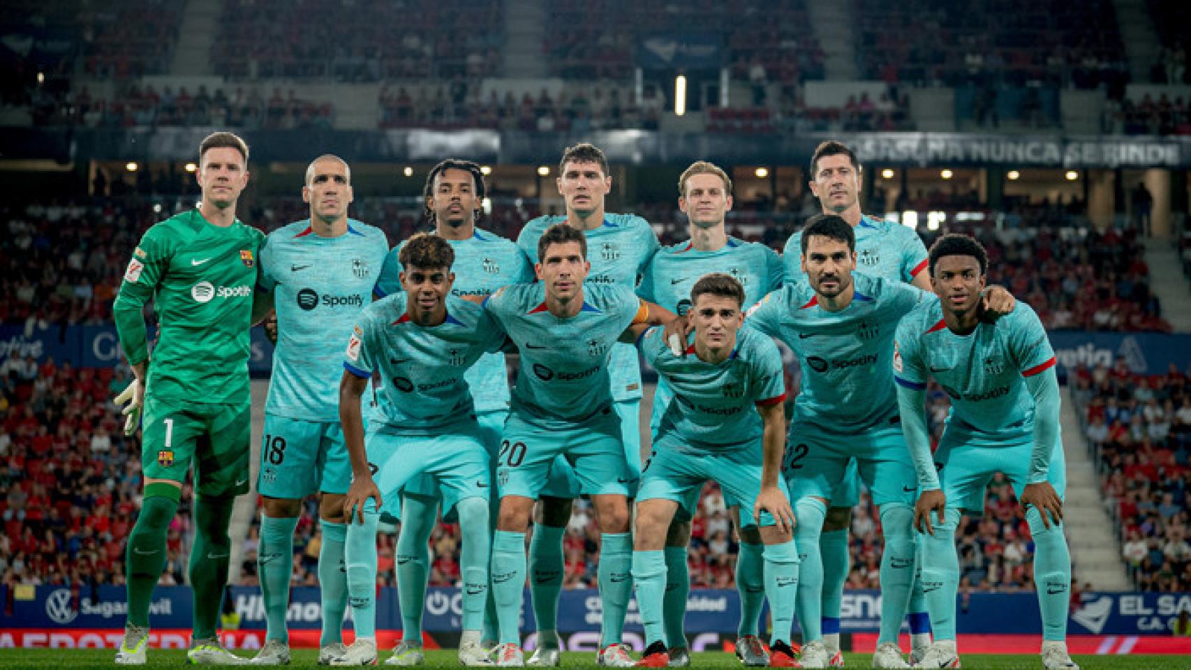 El once inicial del Barça contra el CA Osasuna