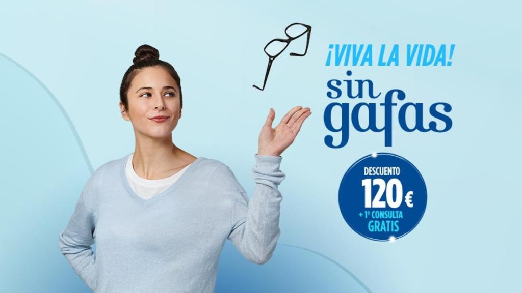 Di adiós a tus gafas y opérate de la vista en Clínica Baviera: 1ª consulta gratuita y 120€ de descuento en tu cirugía refractiva