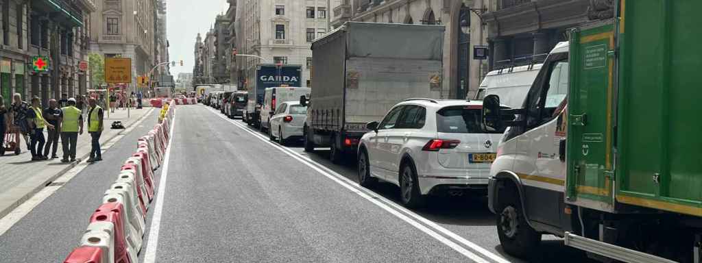 Colapso en la via Laietana / Jordi Martí Galbis - TWITTER