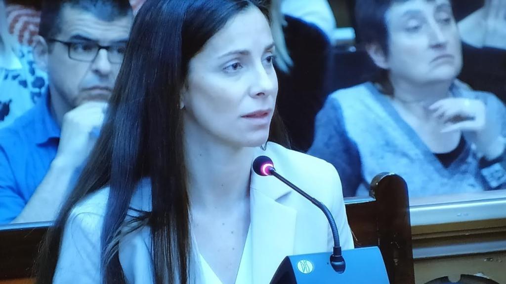 Rosa Peral durante el juicio celebrado en la Audiencia de Barcelona por el 'crimen de la Guardia Urbana'