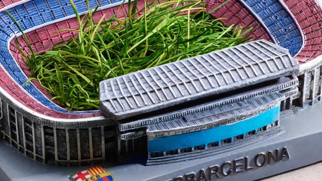 Uno de los recuerdos del Camp Nou que el Barça vende en su página web
