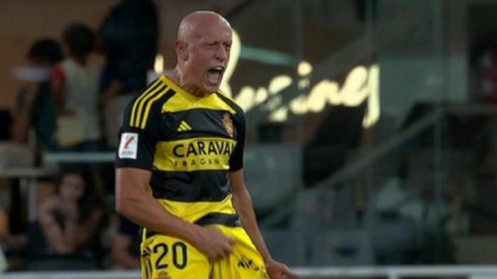 La polémica celebración de Víctor Mollejo contra el Cartagena