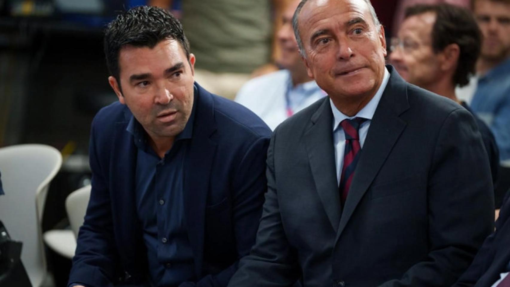 Rafa Yuste, en la presentación de Deco como director deportivo del Barça